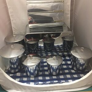 Everedy Metal Kitchen Canisters, Lincoln Beauty Ware Breadbox, & Dispensers